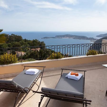 Sunny Panoramic Balcony Apartment Èze Exterior foto