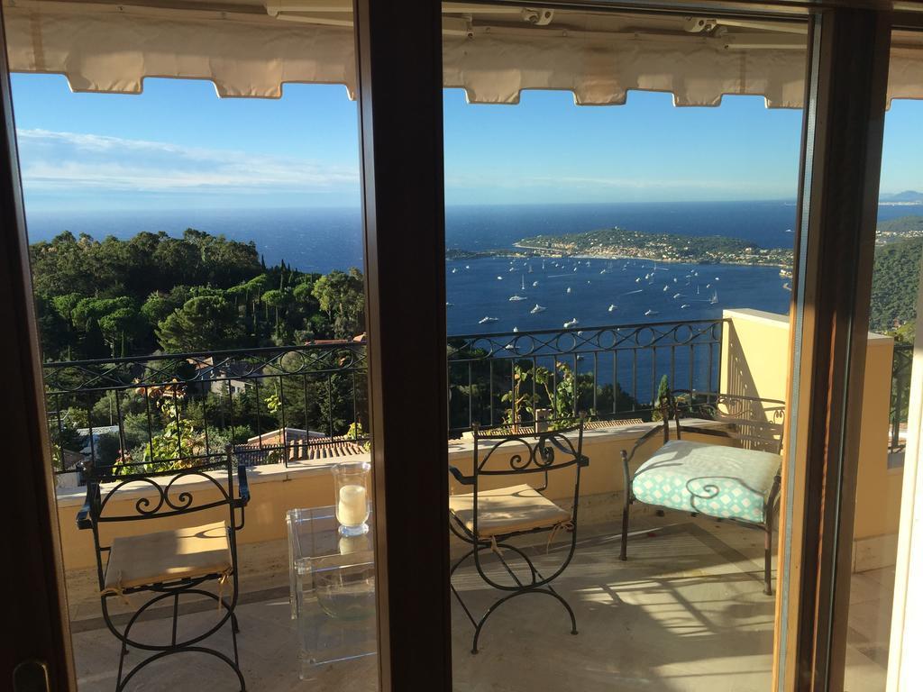 Sunny Panoramic Balcony Apartment Èze Exterior foto