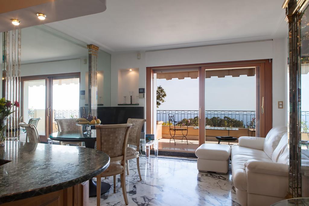 Sunny Panoramic Balcony Apartment Èze Exterior foto