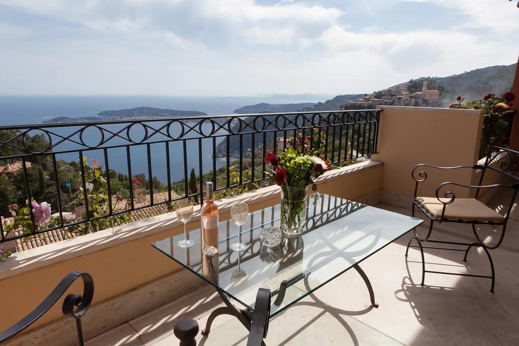 Sunny Panoramic Balcony Apartment Èze Exterior foto