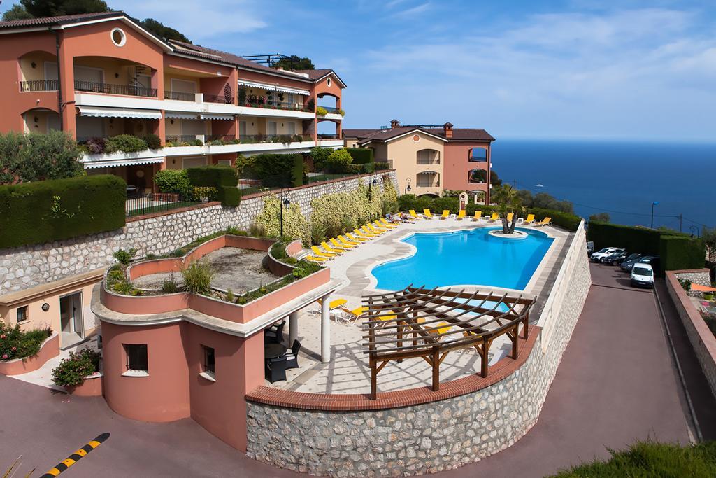 Sunny Panoramic Balcony Apartment Èze Exterior foto