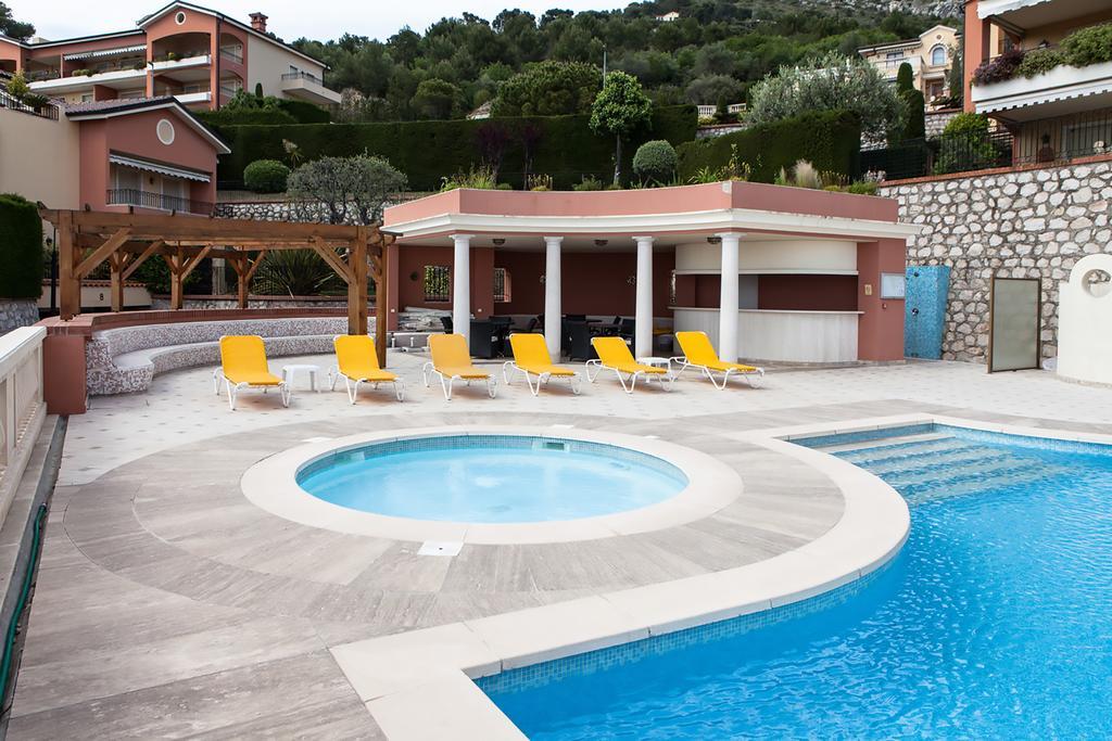 Sunny Panoramic Balcony Apartment Èze Exterior foto